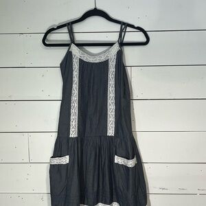 Mossimo Supply Co. Summer Denim Dress with Crochet trim
